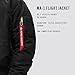 Alpha Industries Men's Ma-1 Flight Jacket,Black,2x