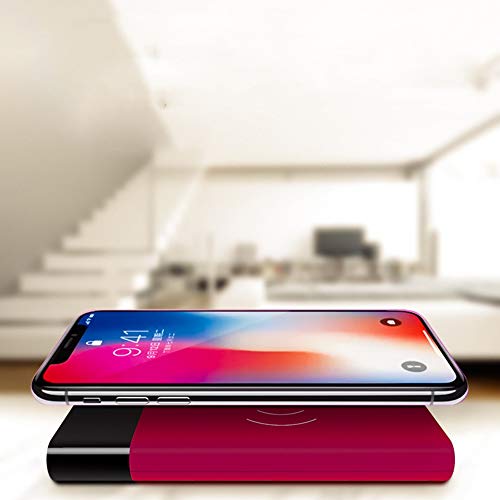 Chargeur à induction sans fil blanc 8000mAh avec affichage LED - 7