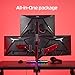 HyperX Armada 25 – Gaming Monitor – 24.5-inch Diagonal, FHD (1920x1080), 240Hz Refresh Rate, IPS Panel, 1ms Response Time, NVIDIA® G-SYNC® Compatible, Desk Mount Included - HDMI and Display Port
