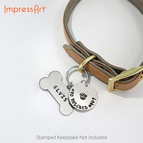 ImpressArt Paw Print Heart Design Stamp, 6mm
