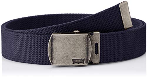 [リーバイス] リーバイス メンズカジュアルベルト 品番12116600 日本製 サイズ調整可 12116600 ネイビー 日本 110cm 幅3.5cm (日本サイズM相当)