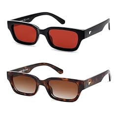 2 Pack Tortoise Frame + Black Frame Red Lens