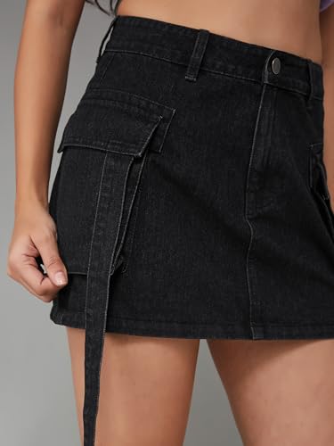 Image of Dolce Crudo Women's Regular High Rise Stretchable Denim Shorts