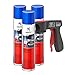 Produktbild AUPROTEC Pistolengriff + Normfest Kraftsprühkleber Super Glue Superkleber Sprühkleber Klebstoff Kraft Kleber Spray 3x 400ml
