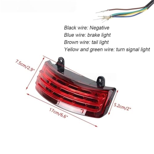 Luz de freno trasera de tres barras ahumada para Harley Touring Street Glide FLHX FLTRX 5