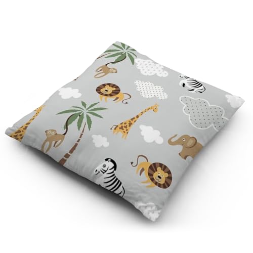Bolsa Sementes p/cólica bebê Kit 2 Un Dino Branco e Safari Cinza