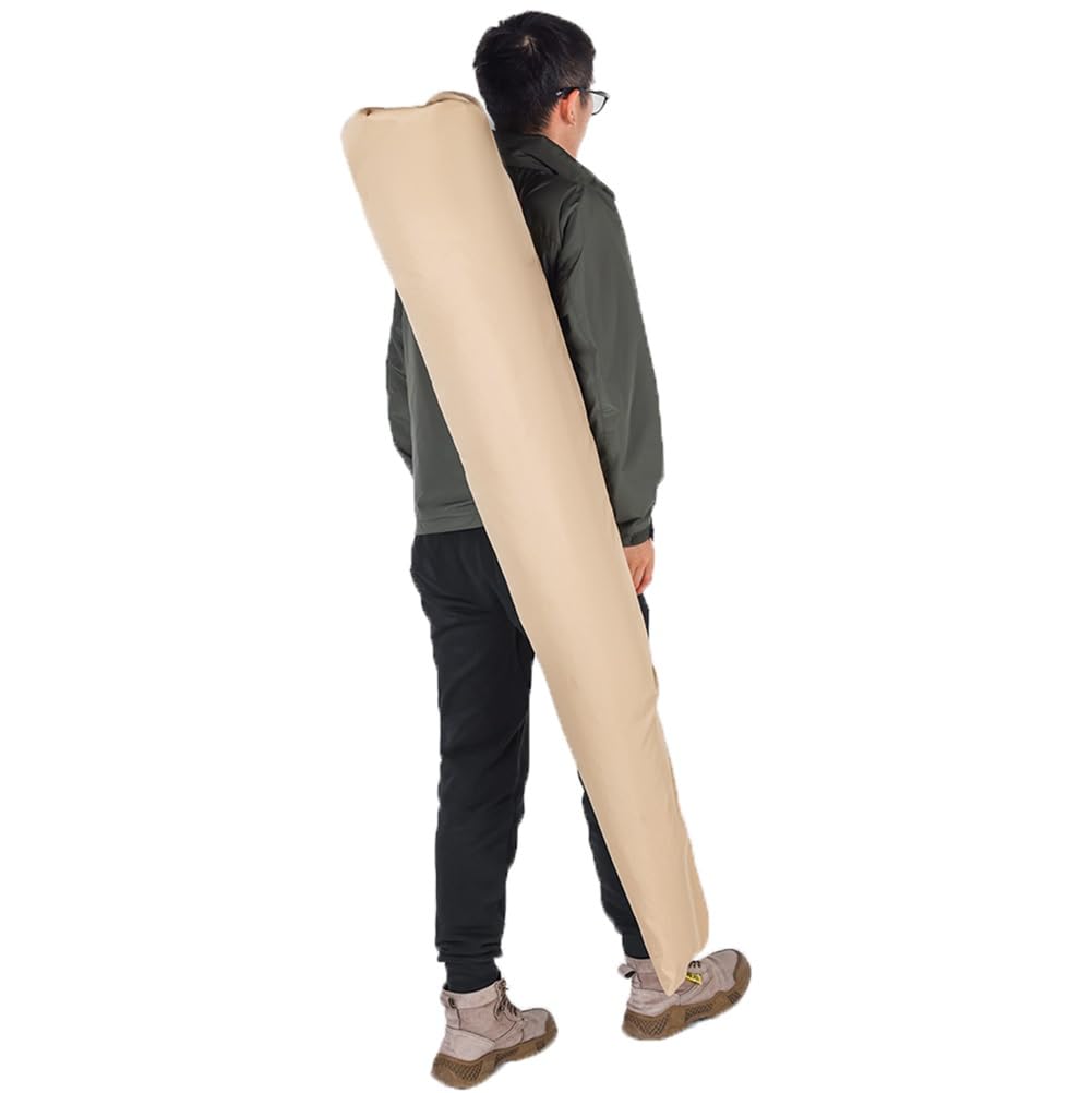 Tiki Parasol tarasowy 2,1 m / 2,4 m, ochrona przed promieniowaniem UV, na zewnątrz, hawajska słomka, pochylany przenośny, z torbą do przenoszenia, haczykiem i żelaznym drążkiem środkowym