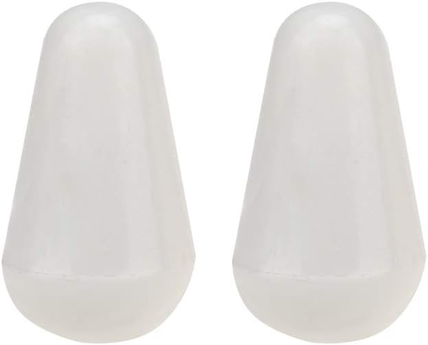 Musiclily Pro Metric Size Guitar 5-Way Switch Tips Stratocaster Switch Lever Knobs for Import Strat Style Electric Guitar Aged White (Set of 2) - Image 4