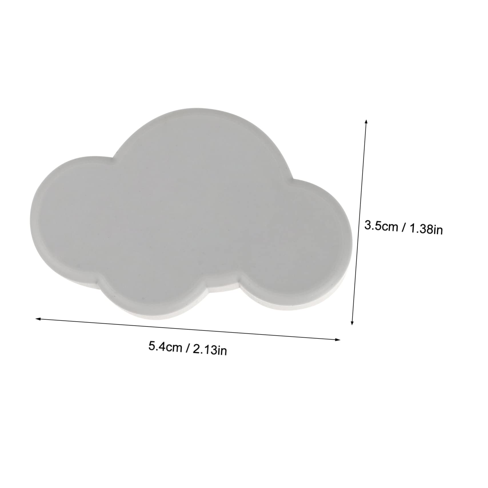 ARTIBETTER Set of 6 Cloud Handles Dresser Pulls Soft Rubber Zinc Alloy Mounting for Boys and Girls' Room