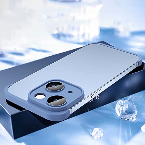 Coque iPhone 13 Pro Max antichoc silicone souple bleu protège objectif photo