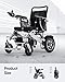 VERPAL Electric Wheelchair,25 Miles Longer Range, Foldable Power Wheelchair for Adults Seniors,500W Dual Motors,Compact Motorized Wheelchair All Terrain,Intelligent Folding, Travel Size