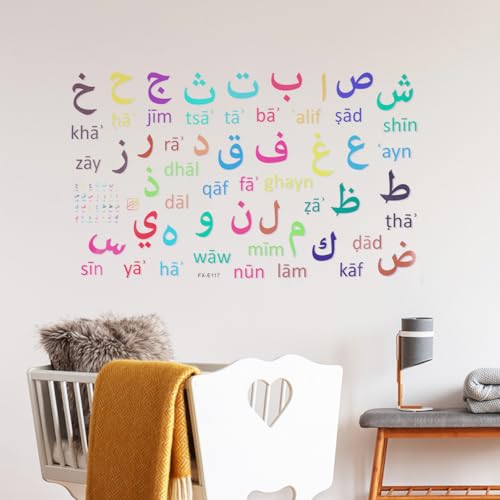 Set de 2 Vinilos Decorativos alfabeto árabe adhesivos miniatura 5