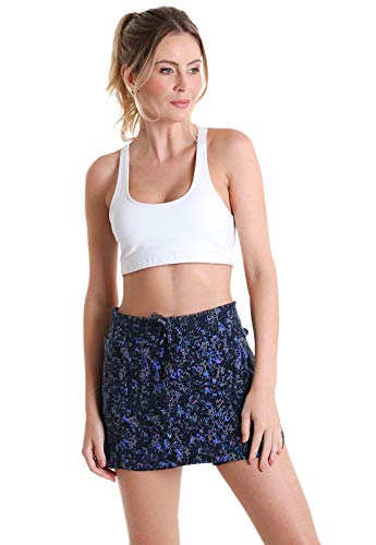 Shorts Saia Matrix - Preto/Roxo P