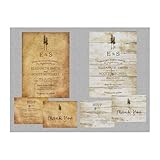 ajinvites Wedding Invitations Rustic Country Pine Trees Wedding Invitations with RSVP Option Quantity of 50