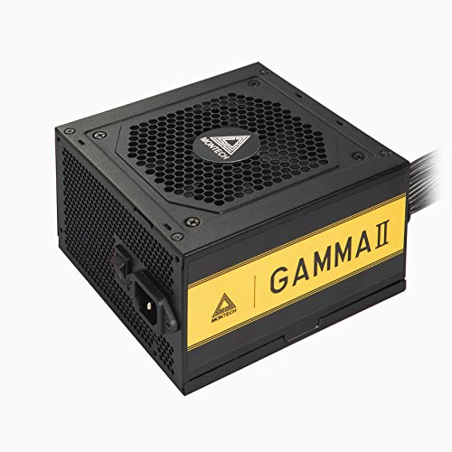 Image of Montech Gamma II Series 750 Watt 80+ Gold Certified Power Supply, LLC+DC to DC Technology, Full Japanese Capacitors, 120mm Silent Fan, Flat Cables