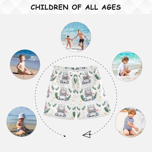 Boys Swim Trunks Cute Hippo Toddler Swim Shorts Little Boys Bathing Suit Swimsuit Toddler Boy Swimwear 2T 202c15773