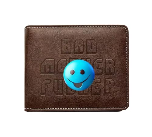 Image of Embroidered Bad Mother fker Leather Wallet bad mother f ker wallet leather(black)