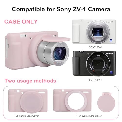 Funda de silicona para cámara Sony ZV-1 color Jelly Pink miniatura 3