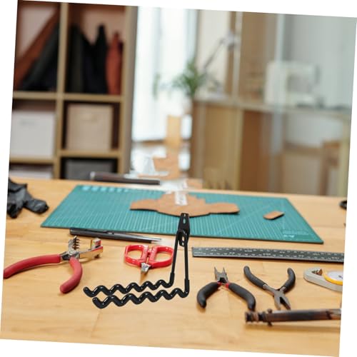 Crochet de garage en fer durable avec finition noire mate de qualité - 5
