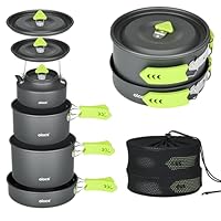 Alocs 17pcs キャンプ用調理器具セット 轻量キャンプ鍋 ケトル アルミ Alocs 17pcs キャンプ用調理器具セット 轻量キャンプ鍋 ケトル