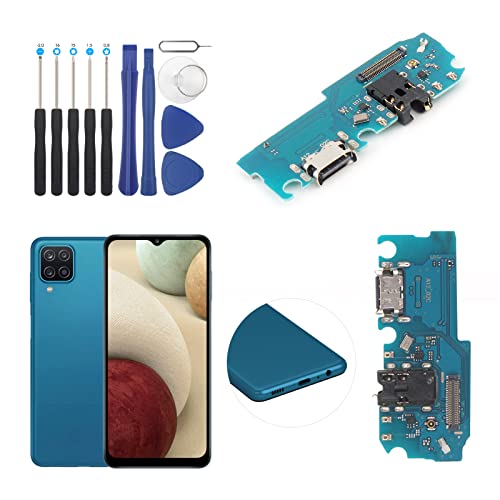 USB Charging Port for Samsung Galaxy A12 Dock Connector Charger Board Flex Cable Assembly Replacement for A125 with Kit