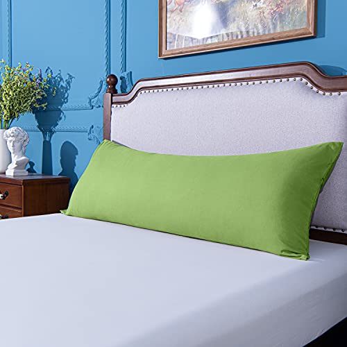 Image of NTBAY Body Microfiber Pillowcase, 1 Pack, 20 x 54, Sage Green | Soft Brushed Microfiber with Envelope Closure, Set of 1 Body 20 x 54 Inch Pillowcase, Pillow Inserts Not Included