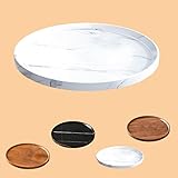 40cm 80cm Runde Tischplatte Aus Holz, Ersatztischplatte Für Restaurants, Couchtische, Esszimmer, Wasserdichte Holzplatte, Einfach Zu Säubern(White,50cm/20in)