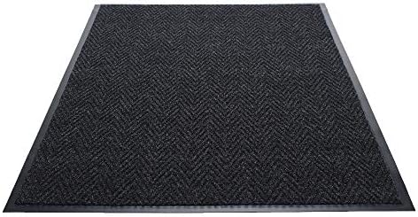 Guardian - 64040630CHEV - 20508 Golden Series Chevron Indoor Wiper Floor Mat, Vinyl/Polypropylene, 4'x6', Charcoal
