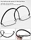 MAGIMODAC Blaulichfilter Lesebrille mit Ultraleichtem TR90 Rahmen Damen Herren Computer Lesehilfe Halbbrille Halbrand Halbrahmen Sehhilfe mit Brillenetui (Schwarz, 1.00)