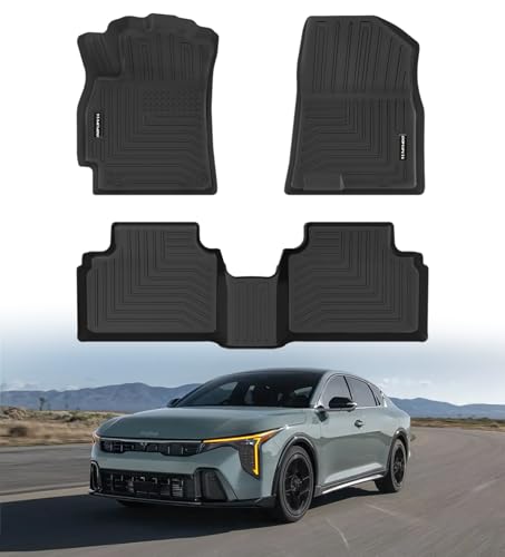 Floor Mats for 2026 2025 Kia K4 Sedan All Weather Floor Liners TPE Rubber Fit for 2025 2026 Kia K4 Sedan Anti-Slip Full Set Automobile Mats Accessories