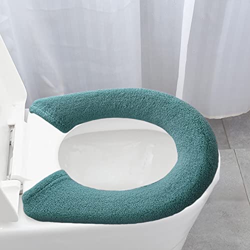 Gukasxi 3 Stück WC Sitz Pad, Toilettensitzbezug Warm, Toilet Seat Cover, Schaltfläche Stil 3 Farbe, WC-Sitzbezüge, Waschbar weich Dicker, für Die Meisten O-U-Toiletten – Bild 6