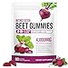 Beet Root Gummies for Blood Pressure, Heart Health Support, Energy Level Suport, Promoting Nitric Oxide, Enriched with 200mg CoQ10 & Beet Root Extract, Vitamin B12, C, Sugar-Free | 90 Chews