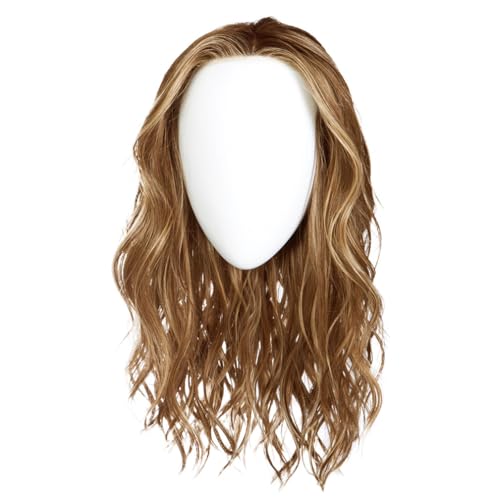 Raquel Welch Selfie Mode Wig with Long Wavy Layers, Memory Cap lll and Lace Front, Average Cap Size, RL13/88 Golden Pecan