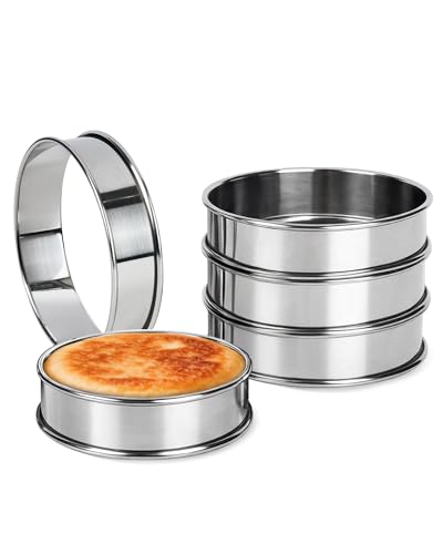 Anillos de acero inoxidable con doble borde enrollado para masas de tarta 2