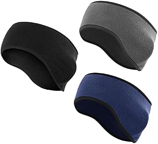 3 winter men's and women's sports running headbands, elastic ear warming yoga dance gym headbands, warm and comfortable moisture wicking.