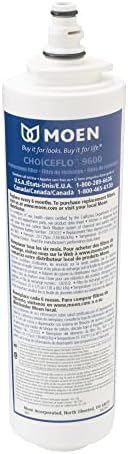 Moen 9601 ChoiceFlo Replacement Water Filter Compatible with Moen Sip Filtered Kitchen Faucets