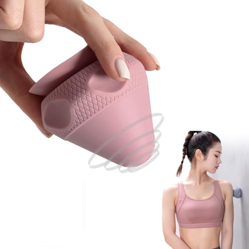 BRONC マッサージボール【2025最新吸着式筋膜リリース ボール】フォームローラー トリガーポイント 筋膜リリース マッサージ ストレッチボール 「 首/肩/肩甲骨/背中/腰/ふくらはぎ/足裏 」ツボ押し ボール ストレス解消 フィットネス 自宅用 オフィス用 (ピンク)の商品画像（Amazon）
