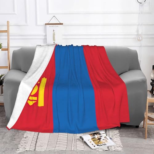 Couverture flanelle drapeau Mongolie douce lit canapé - 4