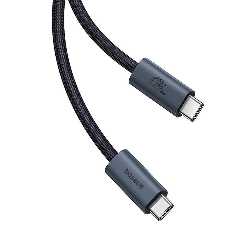 Baseus Flash 240W cable USB-C 1m negro de carga rápida para móvil y laptop 4