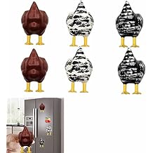 6 PCS Chicken Butt Magnet, Magnetic Decorative Chicken Butt,Refrigerator Animal Magnet ,Chicken Home Decor,Funny Chicken Butt Gift