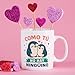 MUGFFINS taza enamorados Como tú no hay ningüino en Español Imagen de MUGFFINS taza enamorados Como tú no hay ningüino en Español