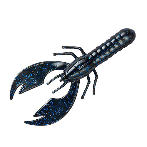 YUM Baits Co. Lures YCRP321 Craw Papi Fishing Bait, Black/Blue Flake, 3.75"