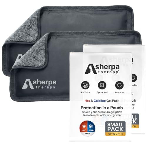 Image of Small Flexible Gel Ice Packs for Injuries Reusable - Soft Hot and Cold Packs for Injuries for Ankle, Hand, Wrist, Head Pain Relief - 5 inch x 10 inch - 2PK - Grey