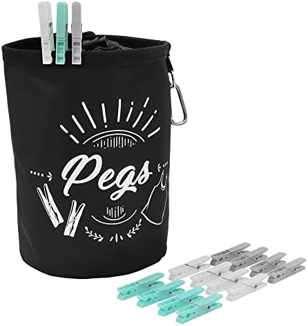 JVL Strong Rust Resistant Clothes Peg, Pack of 36, Aqua (19-280)
