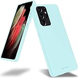 Goospery Soft Feeling Jelly Case for Galaxy S21 Ultra (6.8 inches) Silky Slim Bumper Case Cover (Mint) S21U-SFJEL-MNT