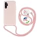 Produktbild GoodcAcy Handykette Kompatibel mit Samsung Galaxy Note 10 Plus Handy Hülle,Smartphone Necklace Hülle mit Kordel zum Umhängen Silikon Handy für Samsung Galaxy Note 10 Plus,Pink