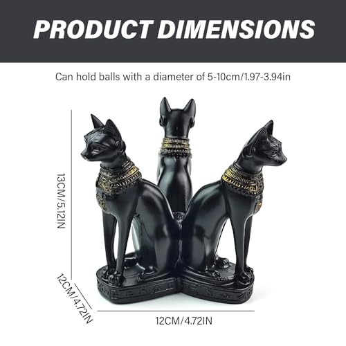 Cristal décoratif avec base stable de chat pour bureau et chambre