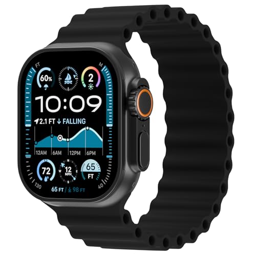 Ocean Sport Solo Loop Compatible with Apple Watch Band 49mm 46mm 45mm 44mm 42mm 41mm 40mm 38mm for...