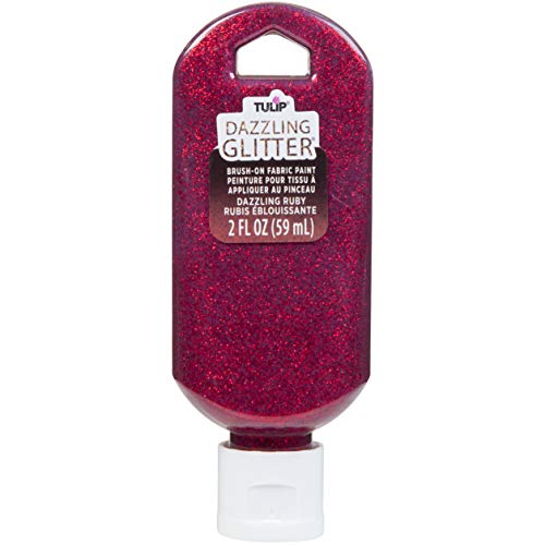 TULIP Soft Paint Peggable 40189 Sfpt Opstk 2Oz Dazzling Ruby, As Detailed