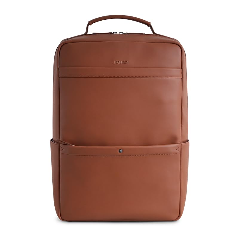 halden Diego Backpack for Laptop upto 14.3 inches, 19 L Capacity | Vegan Leather | Water Resistant | Ideal for Travel, Office, Students | Padded Straps-picture-14